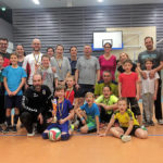 2. Platz - Max mit seinem Papa (hinter dem Trainer)